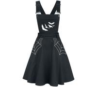 Robe courte Gothic de Hell Bunny - Robe Salopette Miss Muffet - XS à 4XL - pour Femme - noir L