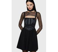 Robe courte Gothic de Motionless In White by Killstar - Voices Spiral Mini Dress - L à XL - pour Femme - noir XL