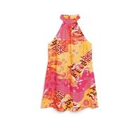 Superdry Printed Sleeveless Short Dress Rose L Femme