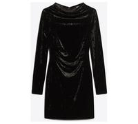 Robe courte manches longues velours femme Superdry Noir L