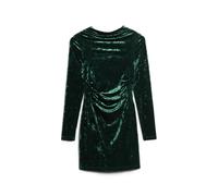 Superdry Velvet Longsleeved Mini Long Sleeve Dress Vert XL Femme