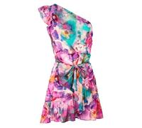 Robe courte - Morgan - Rose - Coupe ajustée - Multicolore - Blanc 40