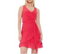 Robe courte - Morgan - Rouge - Coupe portefeuille - Sans Manches - Col v 40