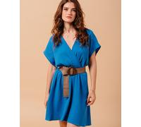 Robe Courte Myrtille - Bleu