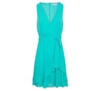 Robe courte - Non spécifié - Non spécifié - Bleu - Femme - Effet portefeuille avec volants 44