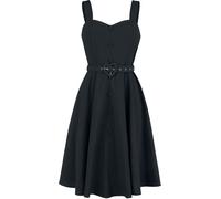 Robe courte Rockabilly de Voodoo Vixen - Robe Dos-Nu Frenchie Évasée - S à 4XL - pour Femme - noir 3XL