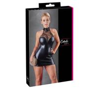 Cottelli - Robe mini col dentelle brillante (noire) - L