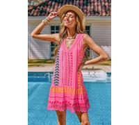 Robe cover up courte rose Rose M