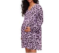 Robe D'allaitement Noire/Violette Femme Mamalicious Tess L