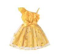 Robe Danse Fille Robes Enfant Bébé Fille Anniversaire Chic Et Elegant Dress De Habillée Festival Dentelle Plissée Tenue De Soirée en Tullerobe Confortable Vêtement pour Fête Communionrobe