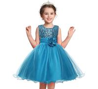 Robe Danse Fille Robes Enfant Fille Ceremonie Elegant Dress De Habillée Bals Dentelle Plissée Tenue De Soirée en Tulle Confortable Vêtement pour Photographie Princesses