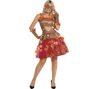 Robe d'automne pour femmes avec masque et gants, taille : 38 - 40 (M) Couleur : brun