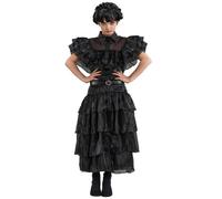 Robe De Bal Noire Mercredi Addams Noir 11/12A