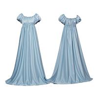 Robe de bal victorienne Gooyeh pour femme, robe médiévale Regency, robe vintage, robe de gala pour femme, robe de festival, robe de fête artistique, robe vintage à ruban et à volants à manches