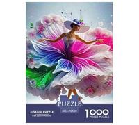 Robe de beauté 1000 Pièces Robe Art Puzzle Adulte Un Puzzle Difficile Jeu Éduchatif Défi Jouets Enfants Jeu De Puzzle pour Toute La Famille Cadeaux pour Femmes Cadeaux pour Hommes 70x50cm/1000pcs