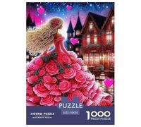 Robe de beauté 1000 Pièces Robe Art Puzzles pour Adultes Un Puzzle Difficile Jeu Éduchatif Défi Jouets Enfants Jeu De Puzzle pour Toute La Famille Décoration De La Maison 70x50cm/1000pcs