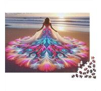 Robe de beauté Puzzles pour Adultes sans Poussière, Puzzle d'art Jeu Éduchatif Décompression pour Une Activité Zen, Cadeau Fête des Mères/Pères 52x38cm/1000pcs