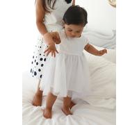 Robe de cérémonie bébé avec tulle blanc 3M(60CM)
