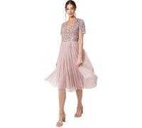 Robe de ceremonie - de cocktail - de mariage Maya deluxe - AZ2617MIDI-PC-FPNK 44