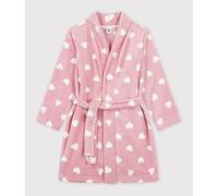 Robe de chambre enfant en polaire imprimée Petit Bateau - rose - Taille 6/8 ans 6/8A rose/blanc