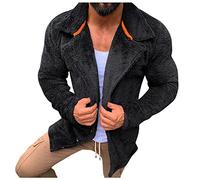 Robe De Chambre Homme Polaire Hiver Vêtements d'extérieur en polaire à capuche pour hommes hiver couleur unie à manches longues chaud maison doux Baggy pardessus avec Veste Imperméable Homme Running