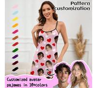 Robe de chambre personnalisée, personnalisée avec des portraits de personnes, d'animaux de compagnie, de dessins animés, de thèmes de vacances, de graphiques intéressants. Excellent pour les cadeaux d