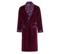Robe de chambre pour hommes Revise Vasco RE-104 Velours - Rouge bordeaux 1055 - S