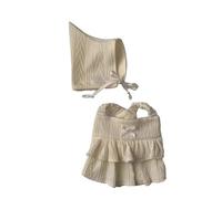 Robe de Chapeau de Chien en Tricot Chaleureux en Gardien de Style Sorcier (Beige)