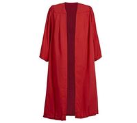 Robe de chœur à Plis Plats Ashington Gowns Scarlet 5ft. 3in. - 5 Pieds 6in. (158cm - 168cm)