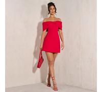 Robe de cocktail élégante à épaules dénudées avec nœud papillon, convient pour les fêtes, les sorties en amoureux, les soirées en boîte de nuit en automne et en hiver. Tenue élégante pour la plage, ro