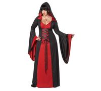 Robe De Costume À Capuche Rouge Gothique Deluxe Pour Adulte Plus