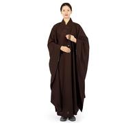Robe de costume de moine bouddhiste, Robe de moine Shaolin for homme, grise, taille 37(Brown,36)