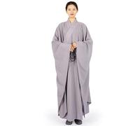 Robe de costume de moine bouddhiste, Robe de moine Shaolin for homme, grise, taille 37(Grey,35)