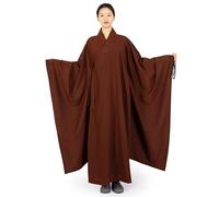 Robe de costume de moine bouddhiste, Robe de moine Shaolin for homme, grise, taille 37(Magnolia,35)