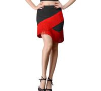 Robe de danse latine pour femmes adulte jupe à franges swing pour pratique de Cha Cha et cours de danse sportive élégante et confortable pour mouvements fluides et performances sur la piste (RD2, XXL)