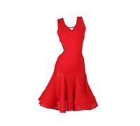 Robe de danse latine, rumba, chacha, robe de bal, robe de danse, robe latine, tango, salsa, samba, costume de danse, couleur unique, M
