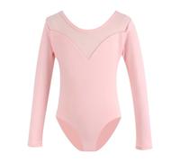 Robe de danse pour fille - Tenue de performance - Manches courtes - Tutu - Costume pour ballet, jazz, concert - Pratique - 1 à 14 ans - Pour enfant - Printemps et été, Rose clair, 18-24 mois