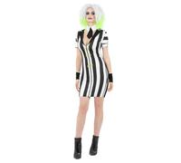 Robe de déguisement Beetlejuice pour femme - Deviens la version féminine du