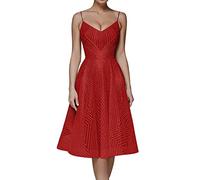 Robe de Demoiselle Adulte pour la Mariée 2022 Robes de Mariée Robes d'Été Élégant, rouge, XXL