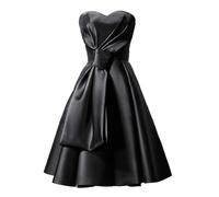 Robe De Demoiselle d'honneur Robe de Demoiselle d'honneur élégante en Satin for Femme, Tenue d'été Sexy sans Bretelles, idéale for Un Bal, Un Cocktail, Une soirée ou Une soirée.(14)