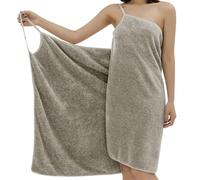 Robe De Douche Pour Femme - Serviette De Bain Portable, Robe De Spa | Réglable En Polaire Corail Douce Et Absorbante | Jupe De Plage À Séchage Rapide Pour Sauna, Serviette De Bain Confortable | P