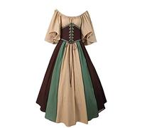 Robe De Femmes D'Halloween Victorien Élégante Robe De Steampunk Renaissance Gothique De Palais Rétro Costumes D'Halloween Grande Taille Curvy Robes De Bal Manches Courtes Carnaval Robe De Soirée