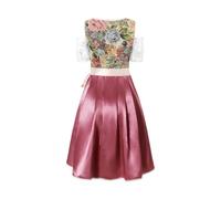 Robe de fête de la bière pour femme - Robe allemande - Vêtement de fête de la bière - Cosplay - Robe country rétro - Jupe traditionnelle - Gilet traditionnel, rouge, M