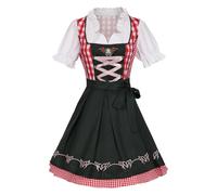 Robe de fête de la bière pour femme - Style traditionnel allemand - Robe bavaroise pour fille de bière bavaroise - Avec broderies sophistiquées pour une atmosphère authentique et une apparence