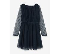 Robe de fête pour fille NKFVABOS NAME IT, tulle plumetis bleu foncé 6A