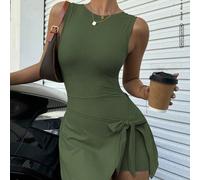 Robe de golf et de tennis 2 en 1 anti-exposition pour femmes, style décontracté élégant, sans manches, polyvalente pour un usage quotidien, robe de sport anti-exposition pour femmes en été L,M,S,XL,XS