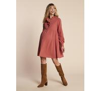 Robe de grossesse et allaitement en gaze de coton terracotta 34