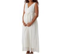 Robe de Grossesse - Mamalicious - Blanc - Sans manches - Col V L