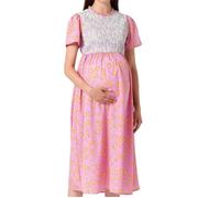 Robe de grossesse - MAMALICIOUS - Dante - Rose/Vert - Col rond - Manches courtes L