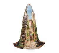 Robe de magicien italienne à capuche avec imprimé toscane pour Halloween, tenue médiévale, Renaissance, cosplay, fête de Noël